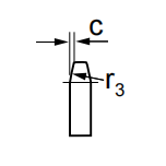 Kettenradkegelbohrung Simplex